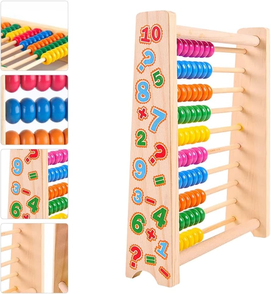 Wooden Abacus for Kids – 100 Beads Math Learning Toy for Toddlers & Preschoolers