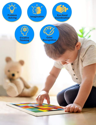 🧠 Kids Wooden Russian Blocks Puzzle Game