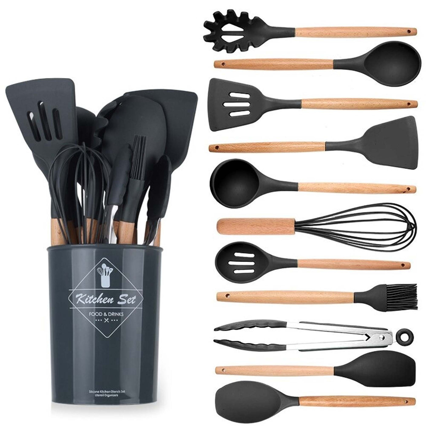 12-Piece Silicone Kitchen Utensil Set
