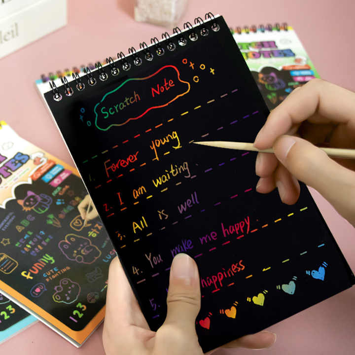 Scratch Art Notebook for Kids – Creative Drawing & Doodling Fun