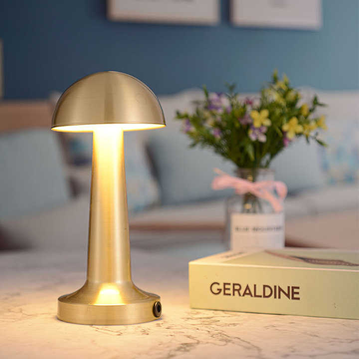 DOME Golden LED Desk Lamp with Touch Sensor